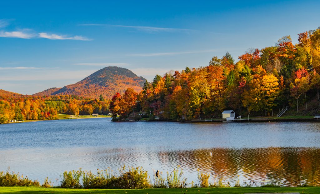 Lake Eden Vermont in Fall